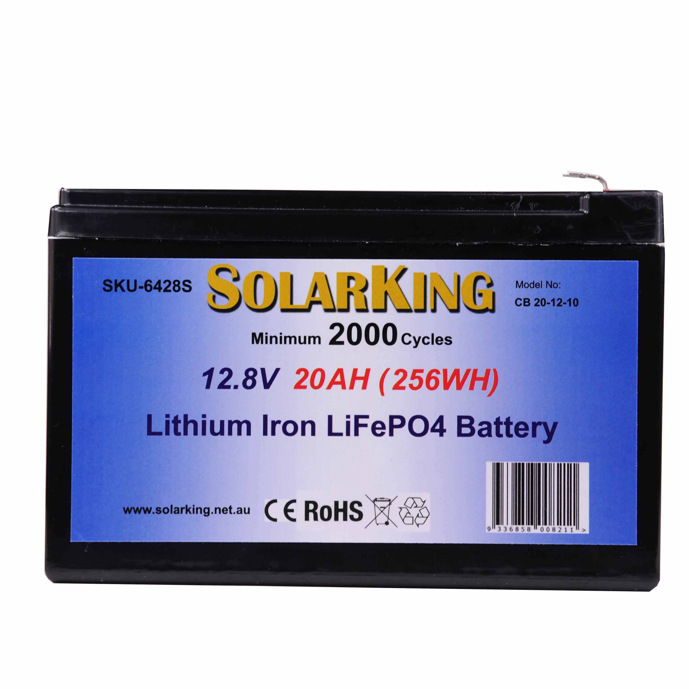 20AH SolarKing Lithium Battery CB-20-12-10